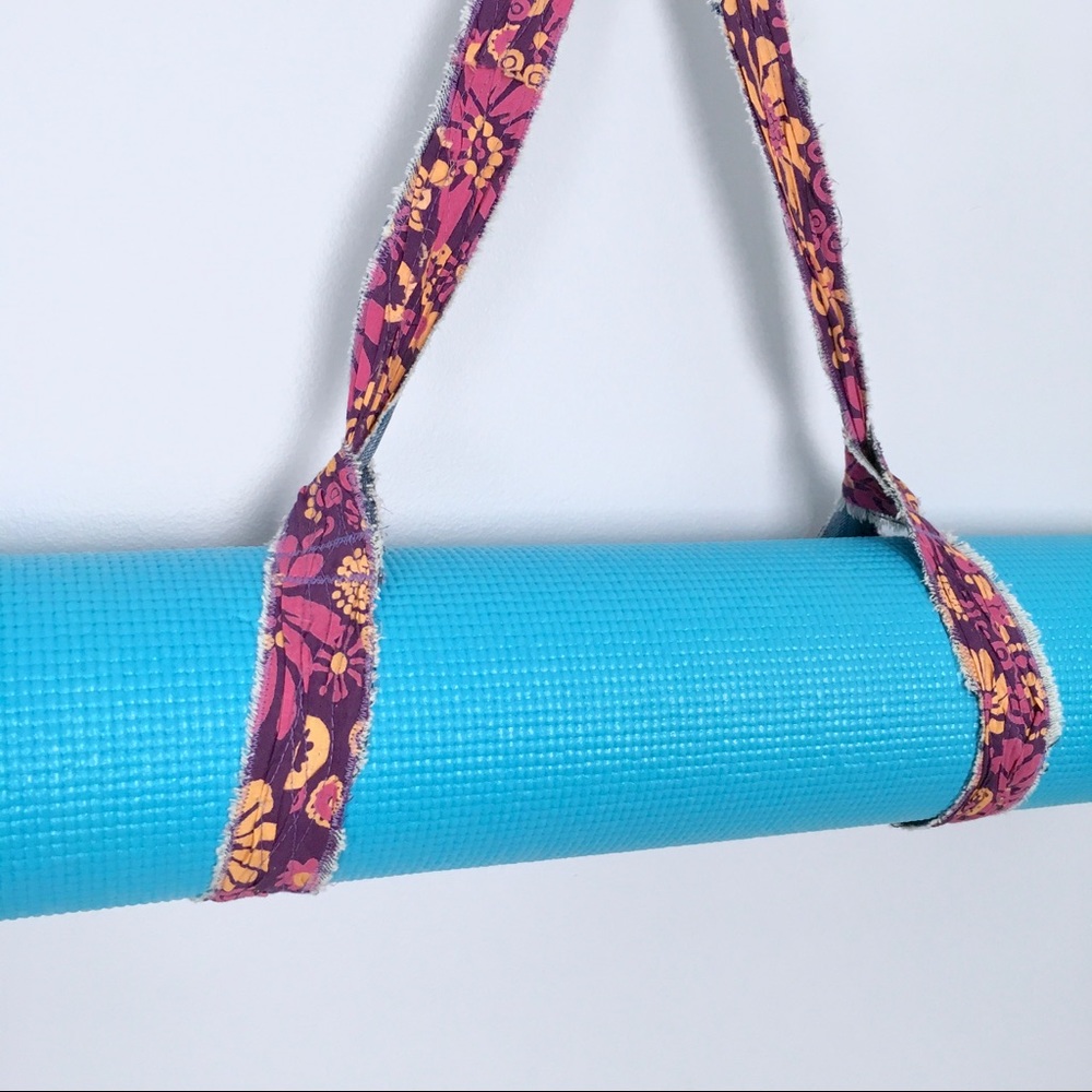 Yoga Mat Sling Strap Carrier, Boho, One Of A Kind